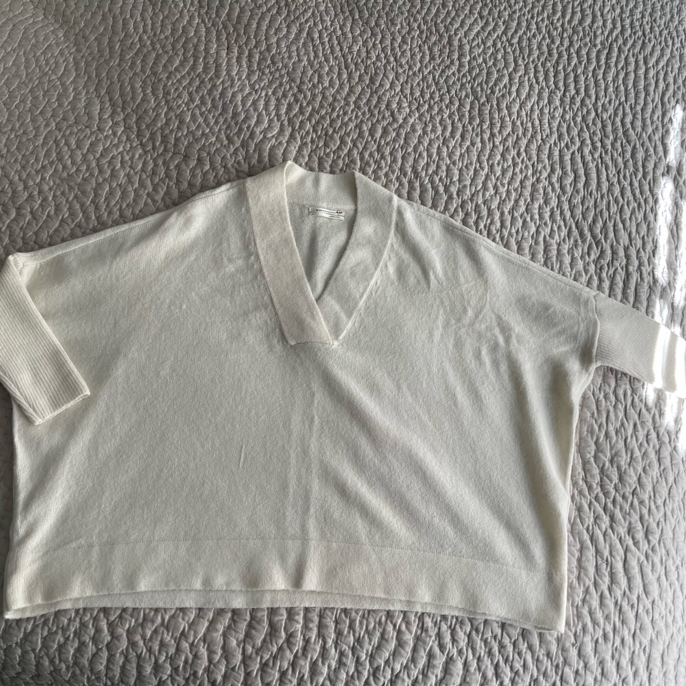 Anthropologie Cream Knit Sweater